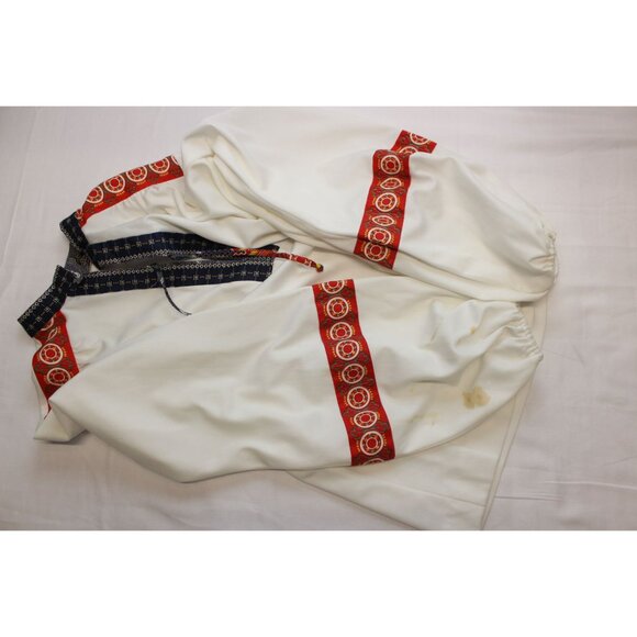 Women's puff sleeve floral boho folk blouse A-line maxi skirt two piece set Unio - Picture 6 of 16